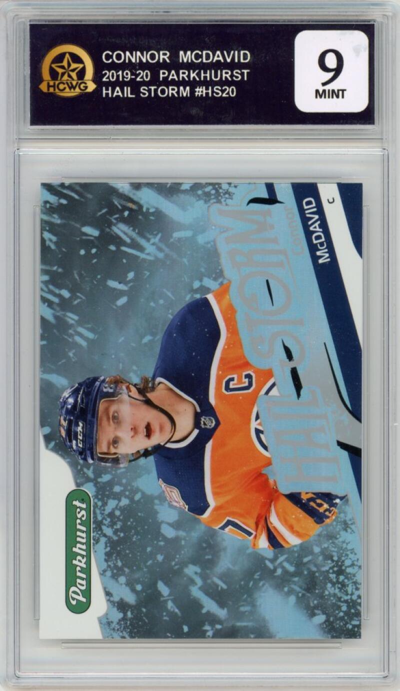 2019-20 Parkhurst Hail Storm #HS20 Connor McDavid Oilers HCWG 9 Image 1