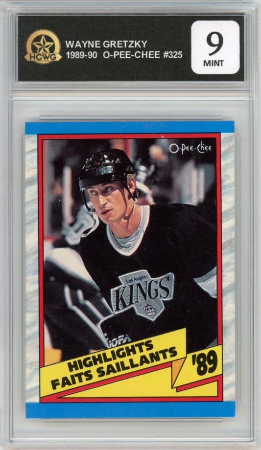 1989-90 O-Pee-Chee #325 Wayne Gretzky Los Angeles Kings HCWG 9 Image 1