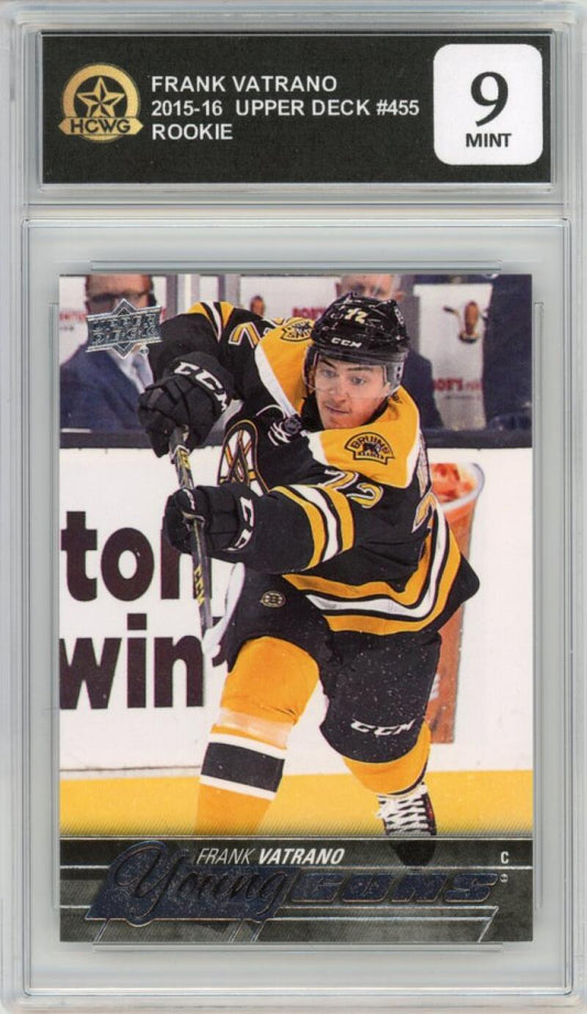 2015-16 Upper Deck #455 Frank Vatrano Young Guns Rookie RC HCWG 9 Image 1