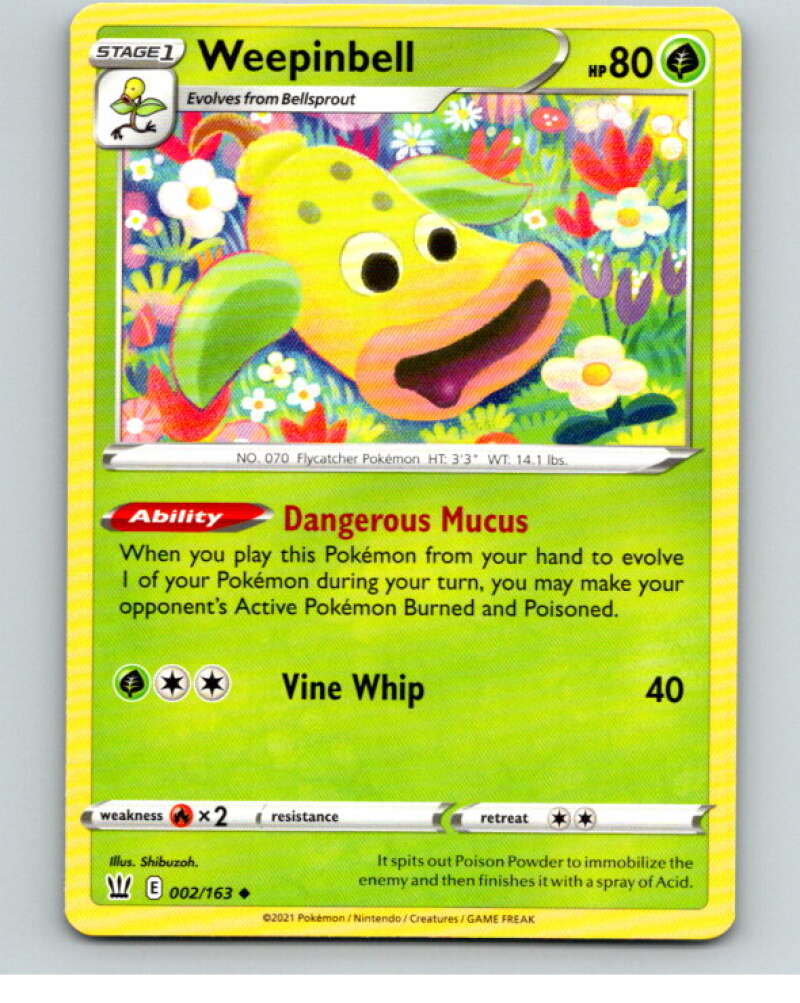 2021 Pokemon S&S Battle Styles #2 Weepinbell U V84558 Image 1