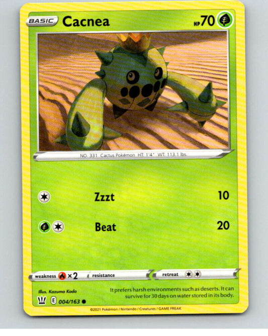2021 Pokemon S&S Battle Styles #4 Cacnea C V84559 Image 1