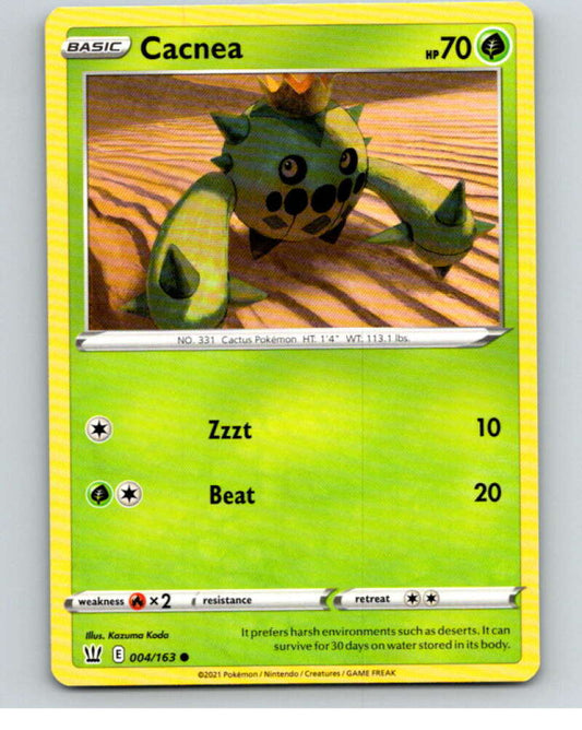 2021 Pokemon S&S Battle Styles #4 Cacnea C V84560 Image 1