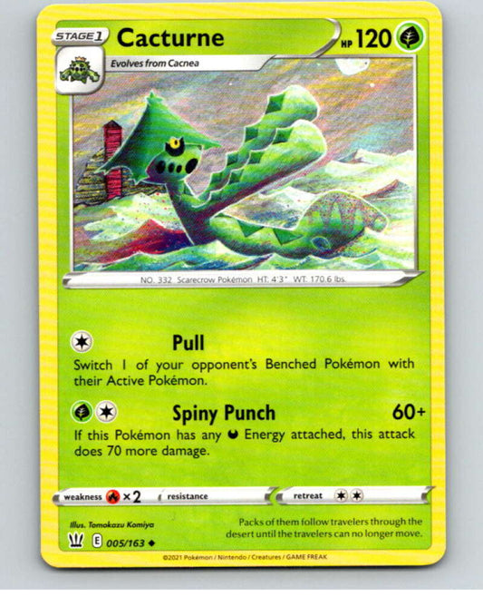 2021 Pokemon S&S Battle Styles #5 Cacturne U V84563 Image 1