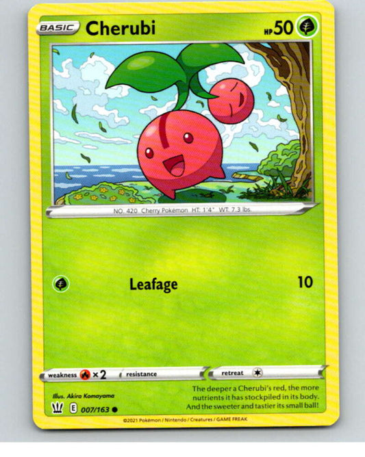 2021 Pokemon S&S Battle Styles #7 Cherubi C V84565 Image 1