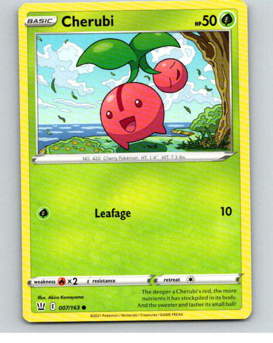 2021 Pokemon S&S Battle Styles #7 Cherubi C V84567 Image 1