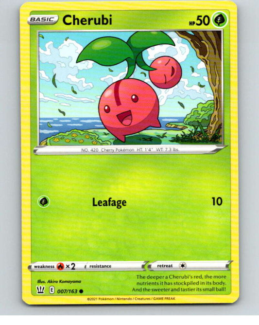 2021 Pokemon S&S Battle Styles #7 Cherubi C V84569 Image 1