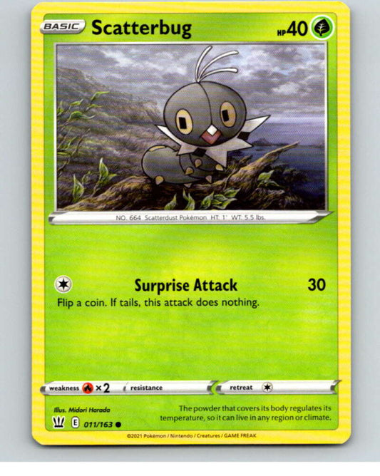 2021 Pokemon S&S Battle Styles #11 Scatterbug C V84576 Image 1
