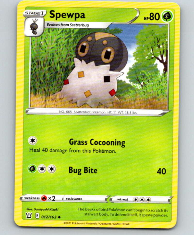 2021 Pokemon S&S Battle Styles #12 Spewpa U V84581 Image 1