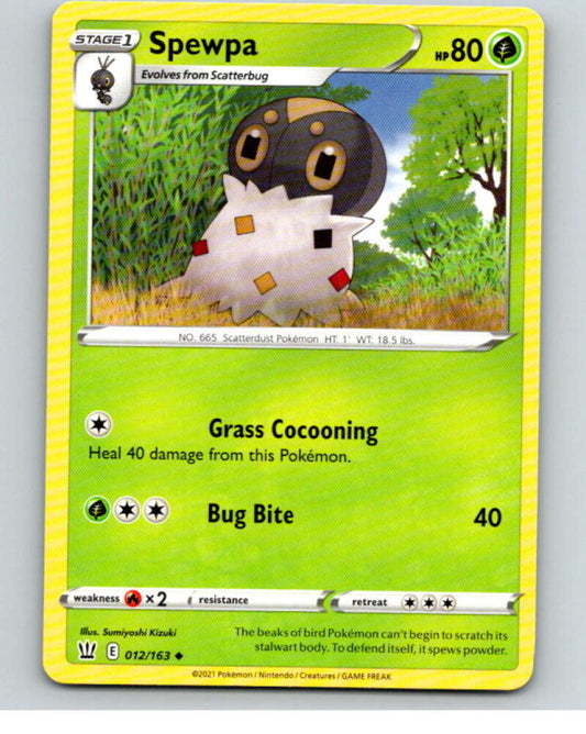 2021 Pokemon S&S Battle Styles #12 Spewpa U V84581 Image 1