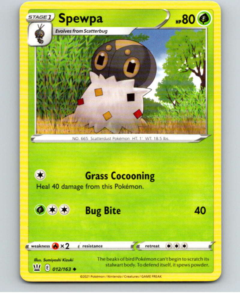 2021 Pokemon S&S Battle Styles #12 Spewpa U V84582 Image 1