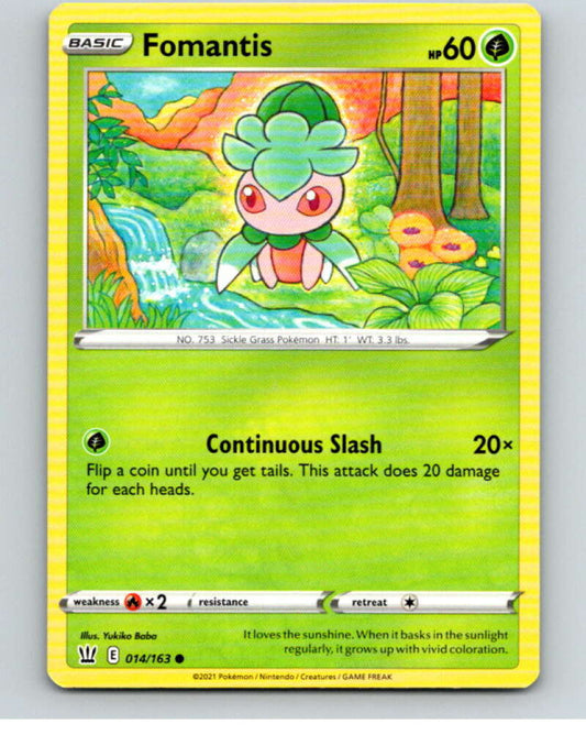 2021 Pokemon S&S Battle Styles #14 Fomantis C V84583 Image 1