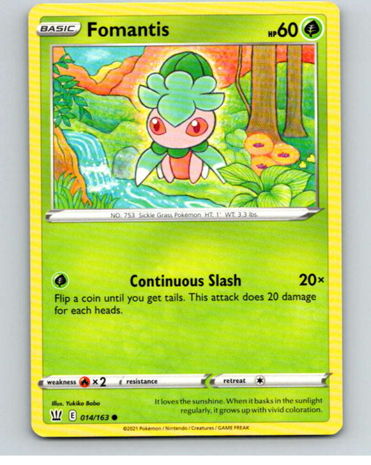 2021 Pokemon S&S Battle Styles #14 Fomantis C V84585 Image 1