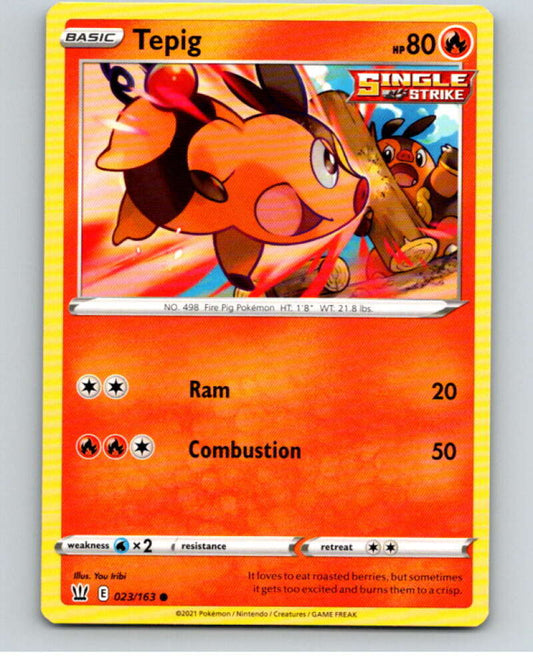 2021 Pokemon S&S Battle Styles #23 Tepig C V84599 Image 1