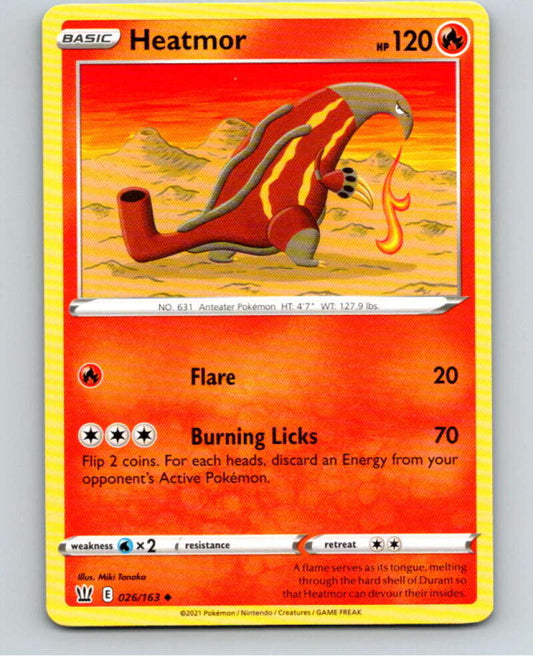 2021 Pokemon S&S Battle Styles #26 Heatmor U V84603 Image 1