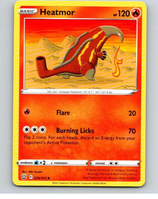 2021 Pokemon S&S Battle Styles #26 Heatmor U V84604 Image 1