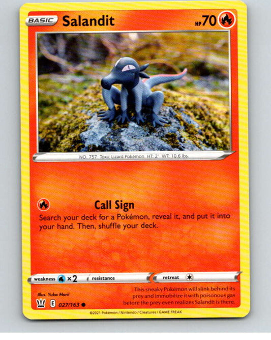 2021 Pokemon S&S Battle Styles #27 Salandit C V84606 Image 1