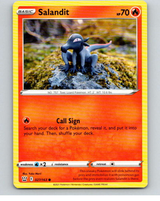 2021 Pokemon S&S Battle Styles #27 Salandit C V84607 Image 1