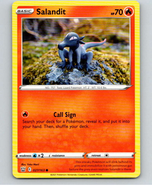 2021 Pokemon S&S Battle Styles #27 Salandit C V84609 Image 1