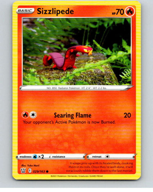 2021 Pokemon S&S Battle Styles #29 Sizzlipede C V84612 Image 1