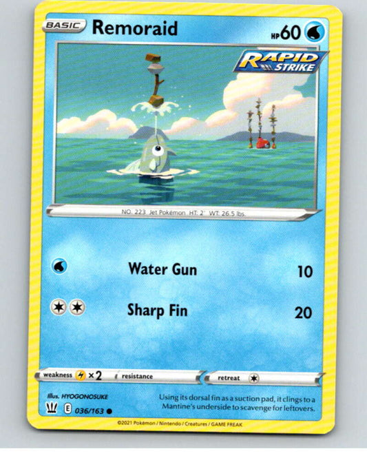2021 Pokemon S&S Battle Styles #36 Remoraid C V84630 Image 1