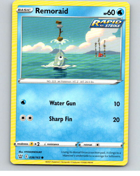 2021 Pokemon S&S Battle Styles #36 Remoraid C V84632 Image 1