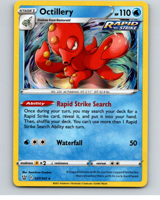 2021 Pokemon S&S Battle Styles #37 Octillery HOLO R V84633 Image 1