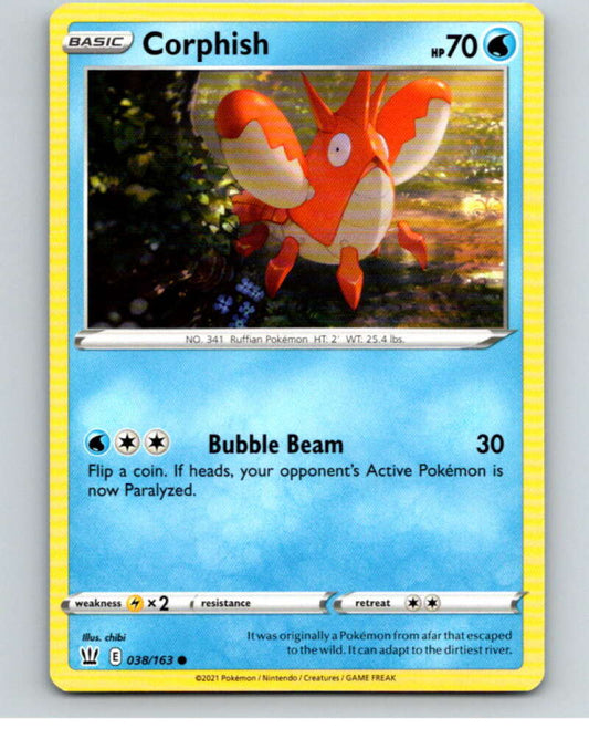 2021 Pokemon S&S Battle Styles #38 Corphish C V84634 Image 1