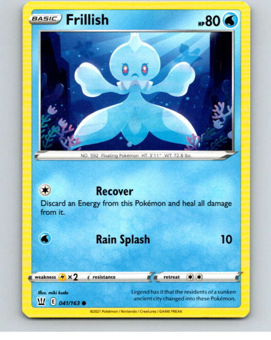 2021 Pokemon S&S Battle Styles #41 Frillish C V84642 Image 1