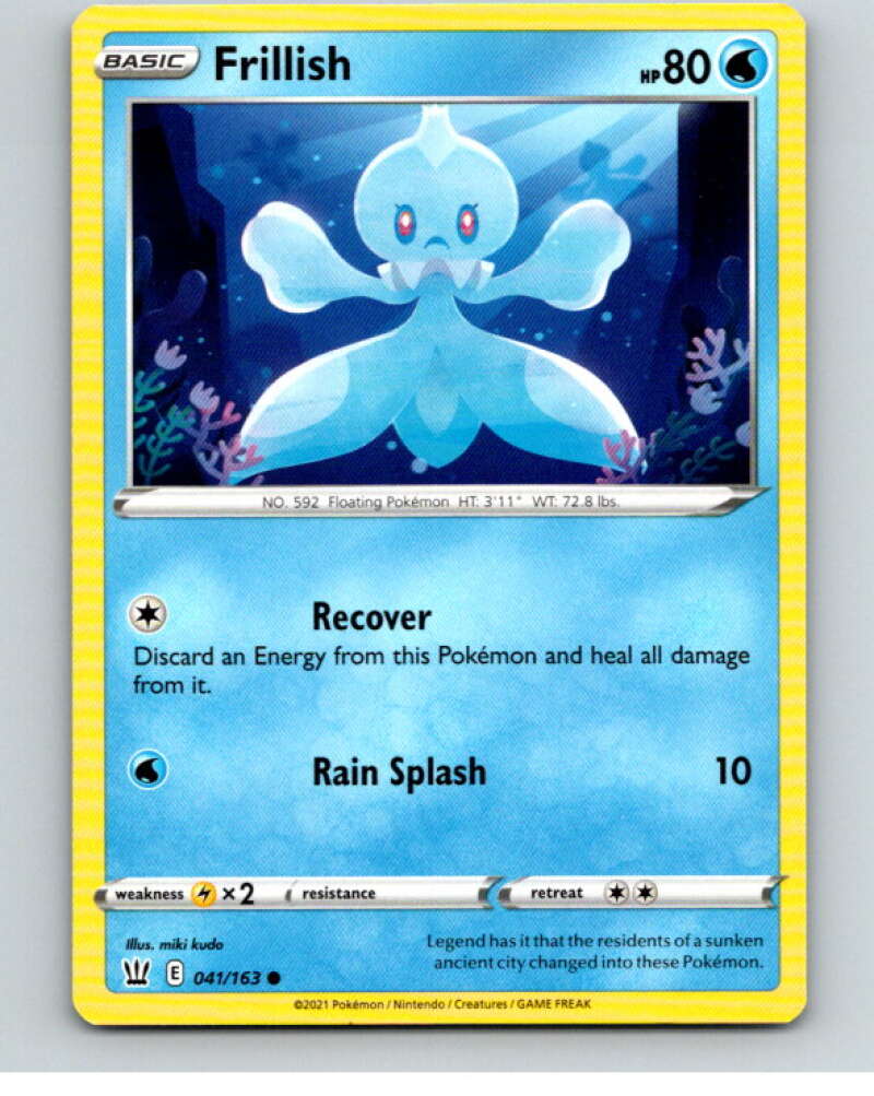 2021 Pokemon S&S Battle Styles #41 Frillish C V84643 Image 1
