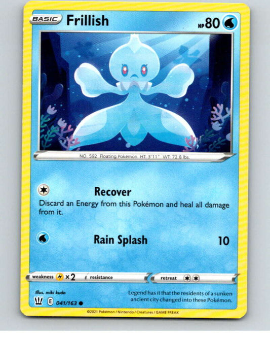 2021 Pokemon S&S Battle Styles #41 Frillish C V84644 Image 1