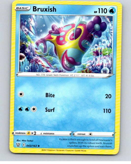 2021 Pokemon S&S Battle Styles #43 Bruxish U V84647 Image 1