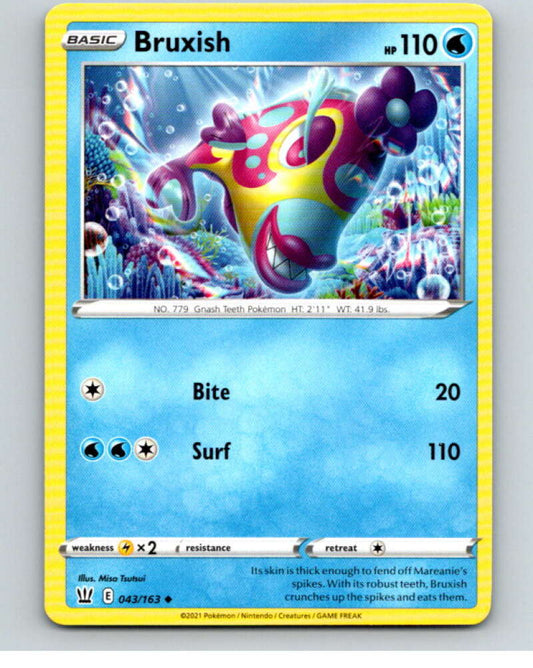 2021 Pokemon S&S Battle Styles #43 Bruxish U V84648 Image 1