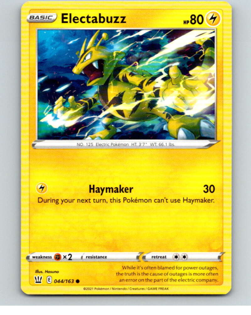 2021 Pokemon S&S Battle Styles #44 Electabuzz C V84649 Image 1
