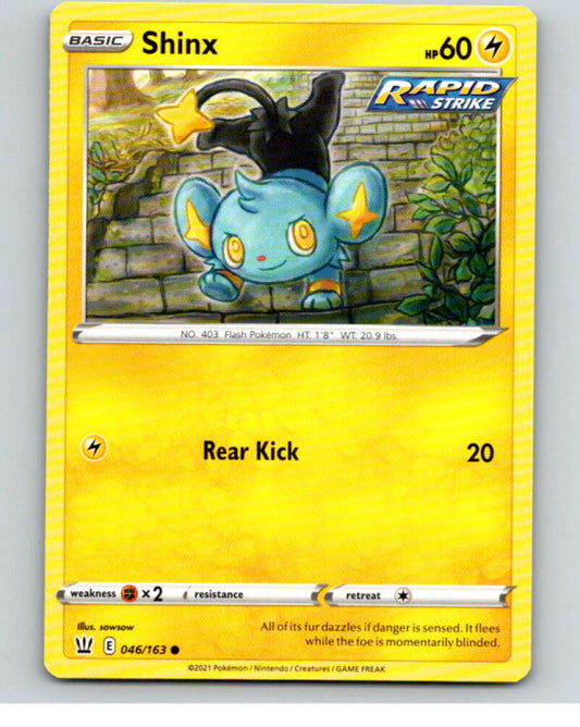 2021 Pokemon S&S Battle Styles #46 Shinx C V84659 Image 1