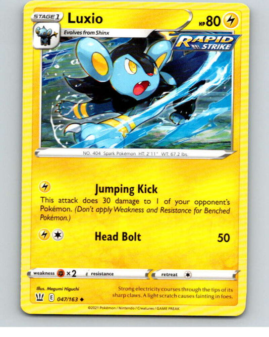 2021 Pokemon S&S Battle Styles #47 Luxio U V84660 Image 1