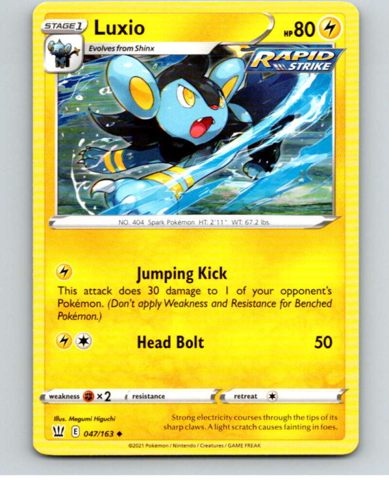 2021 Pokemon S&S Battle Styles #47 Luxio U V84661 Image 1