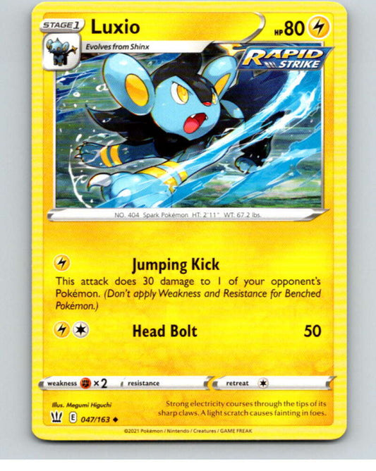 2021 Pokemon S&S Battle Styles #47 Luxio U V84661 Image 1