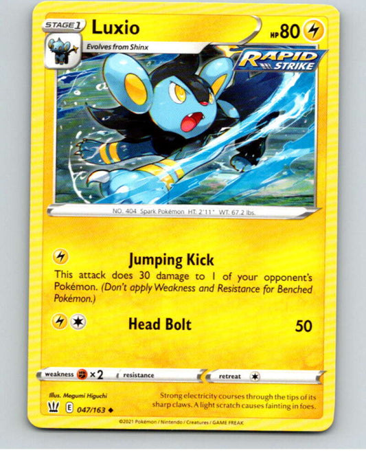 2021 Pokemon S&S Battle Styles #47 Luxio U V84662 Image 1