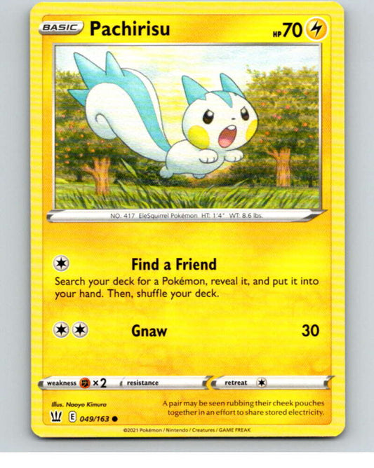 2021 Pokemon S&S Battle Styles #49 Pachirisu C V84664 Image 1