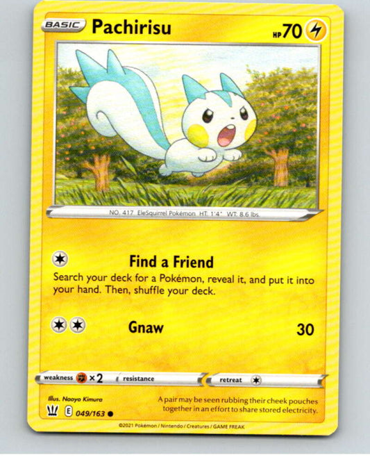 2021 Pokemon S&S Battle Styles #49 Pachirisu C V84665 Image 1