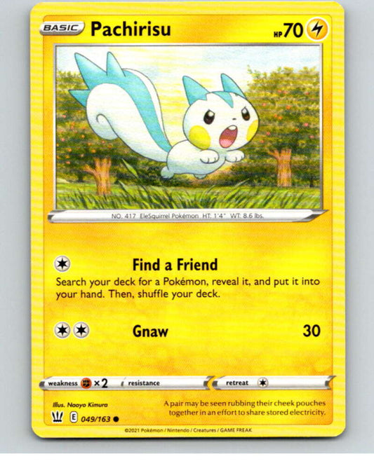 2021 Pokemon S&S Battle Styles #49 Pachirisu C V84666 Image 1