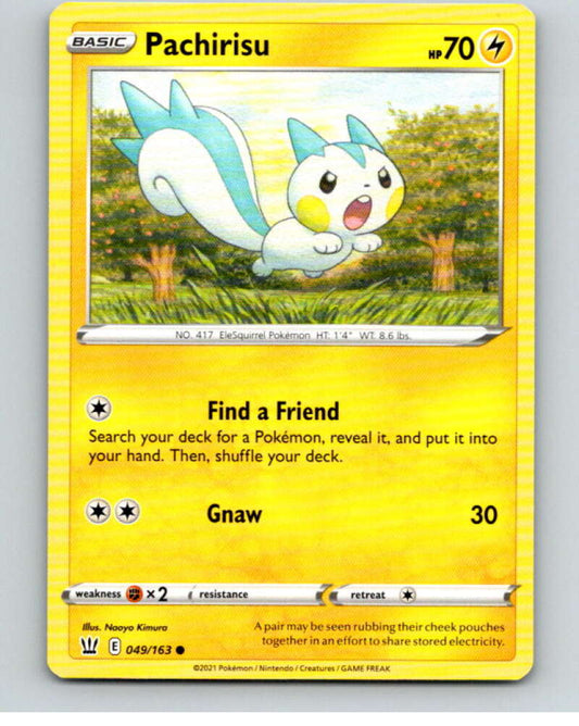 2021 Pokemon S&S Battle Styles #49 Pachirisu C V84667 Image 1