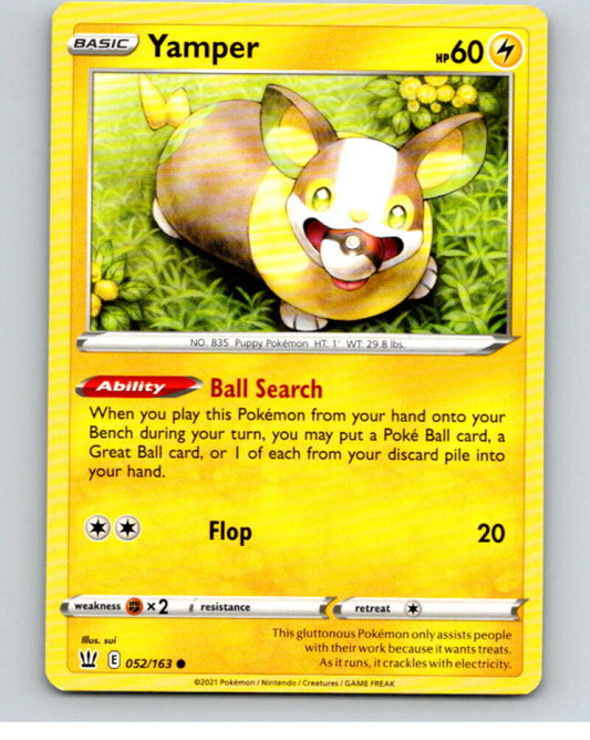 2021 Pokemon S&S Battle Styles #52 Yamper C V84668 Image 1