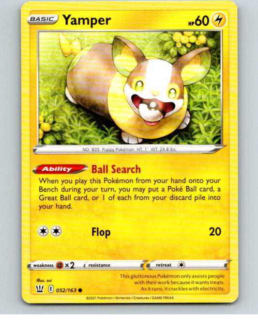 2021 Pokemon S&S Battle Styles #52 Yamper C V84669 Image 1