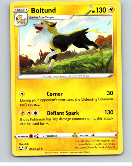 2021 Pokemon S&S Battle Styles #53 Boltund R V84671 Image 1