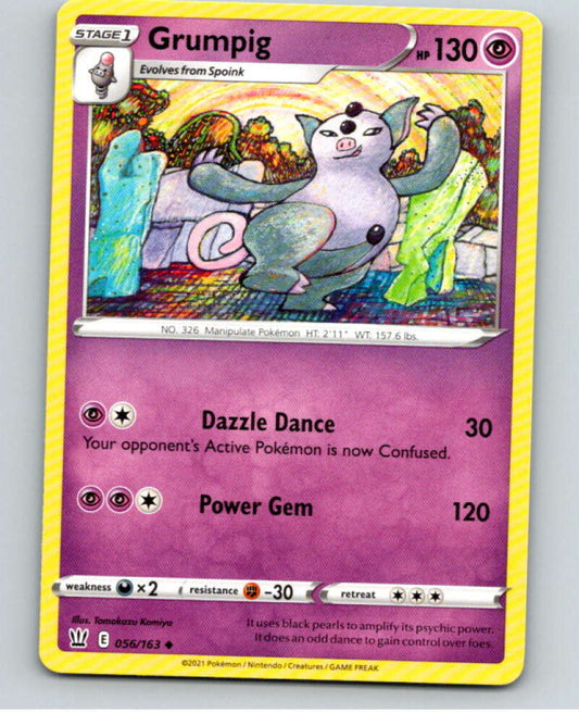 2021 Pokemon S&S Battle Styles #56 Grumpig U V84680 Image 1