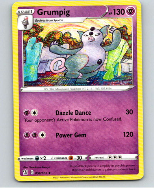 2021 Pokemon S&S Battle Styles #56 Grumpig U V84681 Image 1