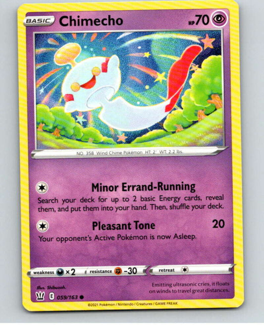 2021 Pokemon S&S Battle Styles #59 Chimecho C V84687 Image 1