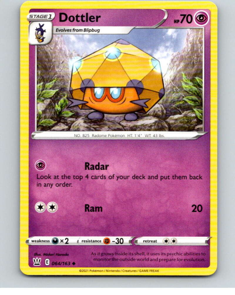 2021 Pokemon S&S Battle Styles #64 Dottler U V84696 Image 1