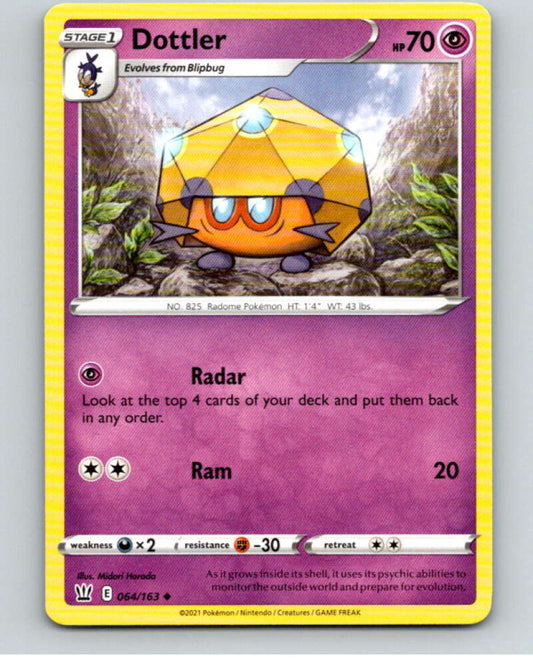 2021 Pokemon S&S Battle Styles #64 Dottler U V84697 Image 1